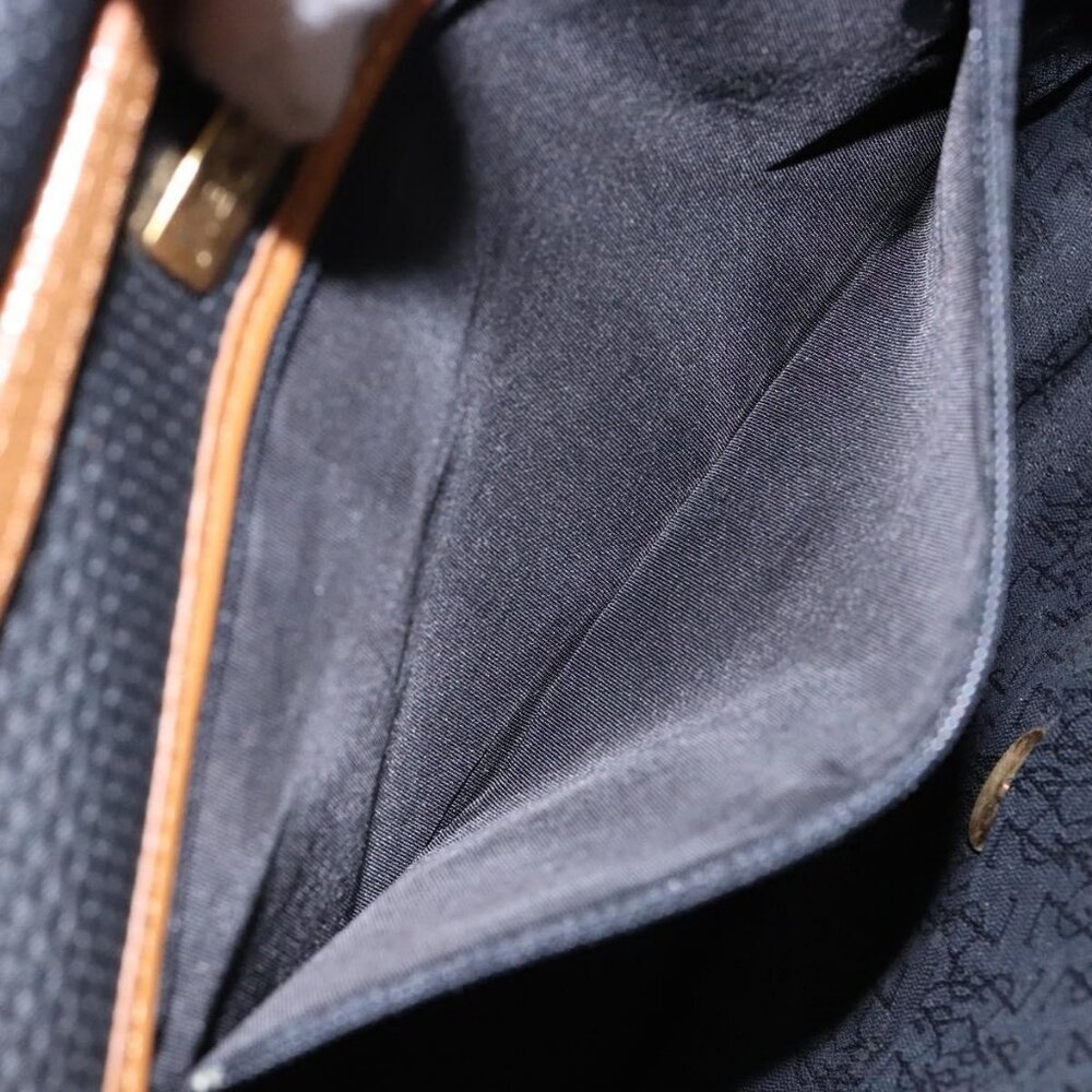 Authentic SAINT LAURENT Shoulder Bag PVC Leather Brown Gold - Picture 4 of 16